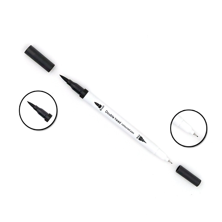 WaterBased DoubleHeaded Mark Watercolor Pens Set Color Hook Line Pen Painting Marking Pen Soft Head Pen