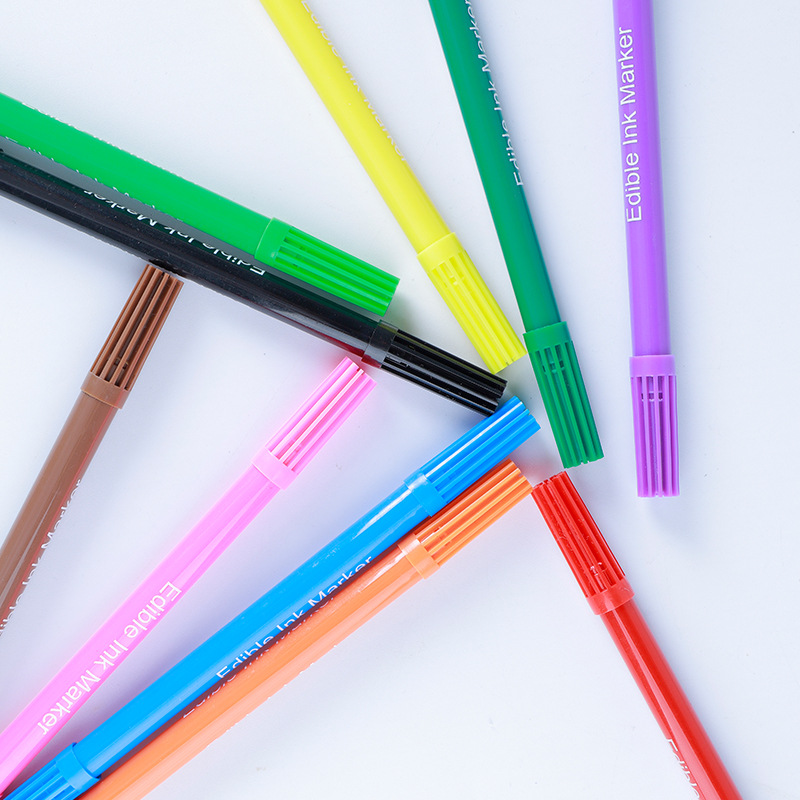 in Stock Edible Baking Pigment Pen Fondant Cookies Cake Material Food Pen Hook Line Depiction Pens for Writing Letters