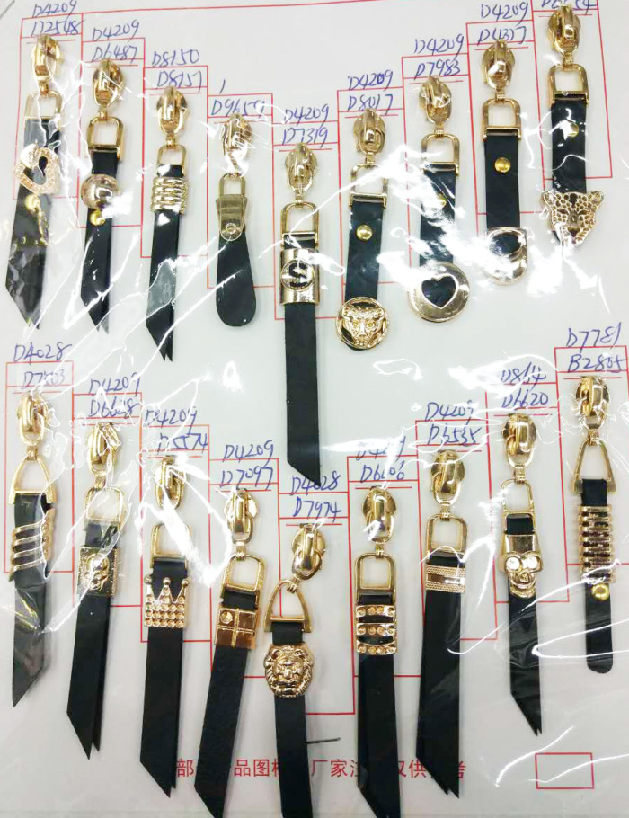Hardware beast first leather buckle cap nail decorative zipper head handle accessories