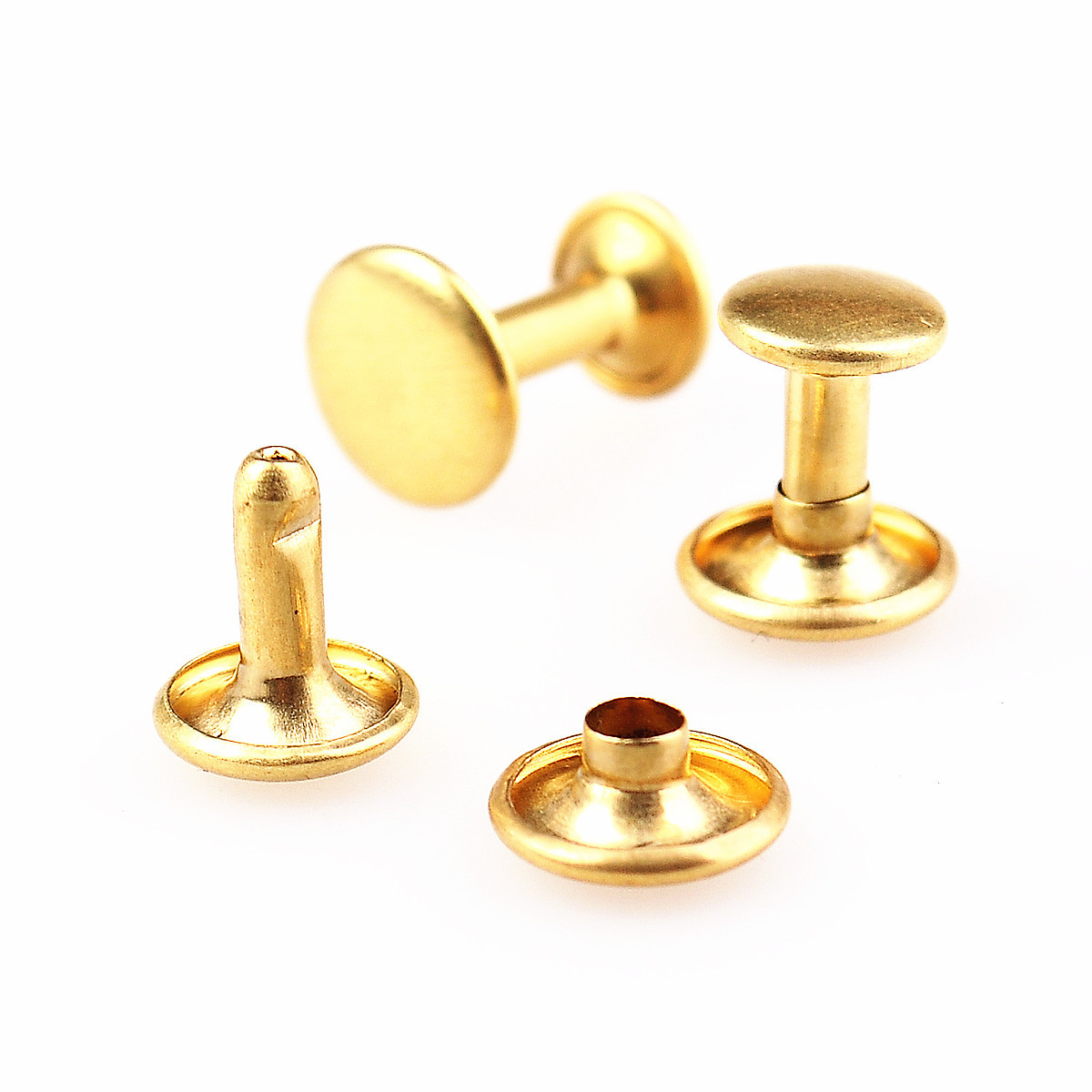 Double-Sided Rivet Pure Copper Handmade Rivet DIY Wallet Key Case Belt Accessories Cap Nail Button Clothing Rivet Button Double-Sided Rivet Pure Copper Handmade Rivet DIY Wallet Key Case Belt Accessories Cap Nail Button Clothing Rivet Button