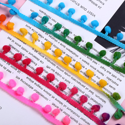 Polyamide fiber wool ball high bounce wool ball can be customized fur ball lace ethnic wind lace can be customized manufacturers direct sales