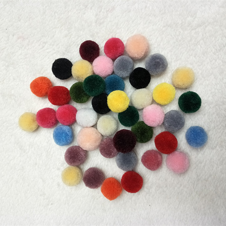 Factory direct sales right angle wool wool ball lace with hand triangle colorful ball hair ball lace accessories Factory direct sales right angle wool wool ball lace with hand triangle colorful ball hair ball lace accessories