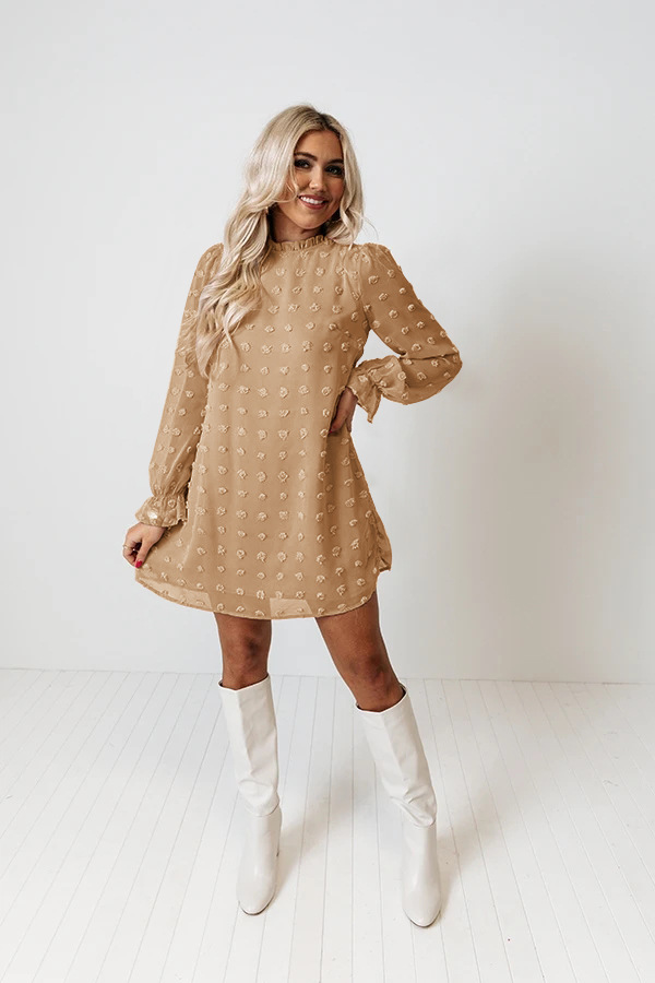 2022 Europe and America Cross Border Amazon Autumn and Winter Lace Collar Puff Sleeve Chiffon Embroidered Fur Ball Dress Dress for Women