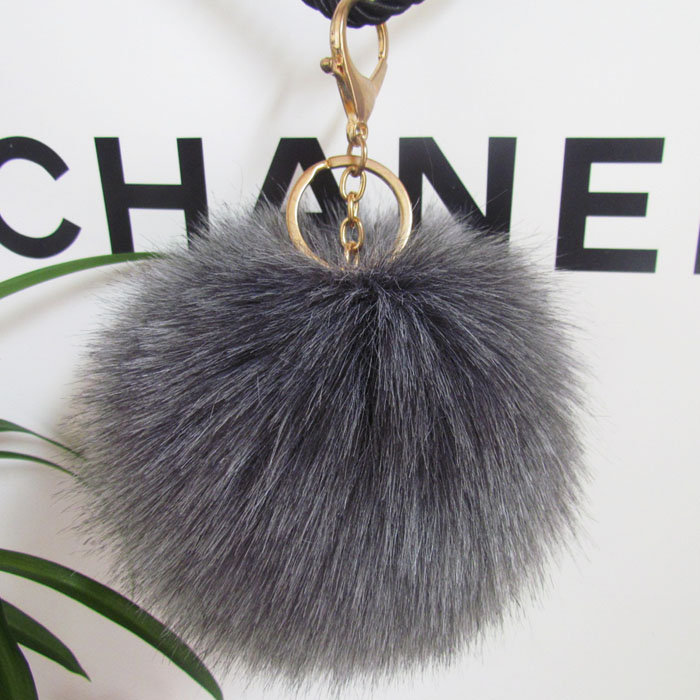 Sweet and lovely big imitation fox wool ball small pendant fashion Korean key chain plush bag hanging ornaments getting out Sweet and lovely big imitation fox wool ball small pendant fashion Korean key chain plush bag hanging ornaments getting out