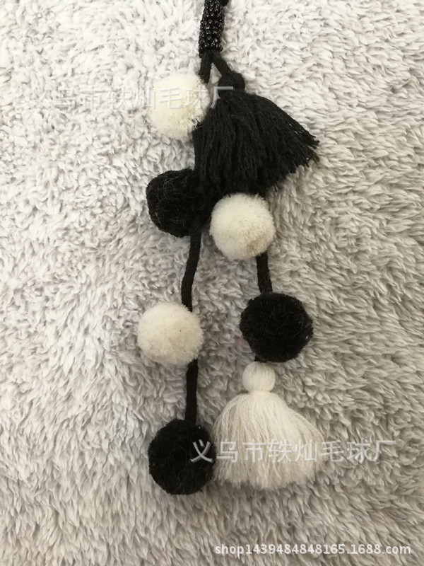 Factory direct tassel wool ball pendant accessories wholesale Factory direct tassel wool ball pendant accessories wholesale