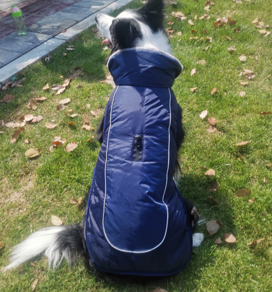 Fur Collar Dog Clothes Pet Clothes Autumn and Winter Reflective Waterproof Dog Quilted Cotton Cloth New Style Pet Fur Collar Dog Clothes Pet Clothes Autumn and Winter Reflective Waterproof Dog Quilted Cotton Cloth New Style Pet