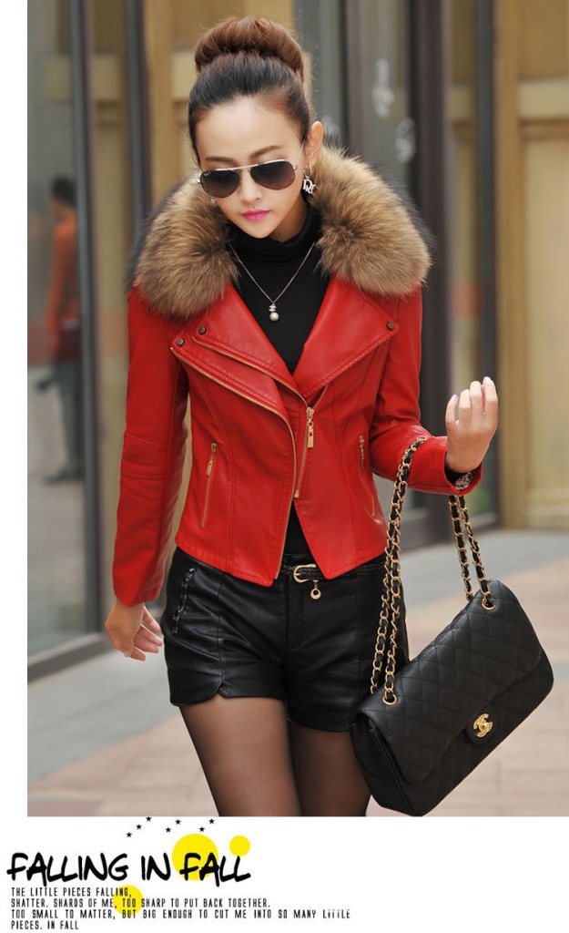 Oversized raccoon female with short fur collar trim body model A926 with cotton fur coat Oversized raccoon female with short fur collar trim body model A926 with cotton fur coat