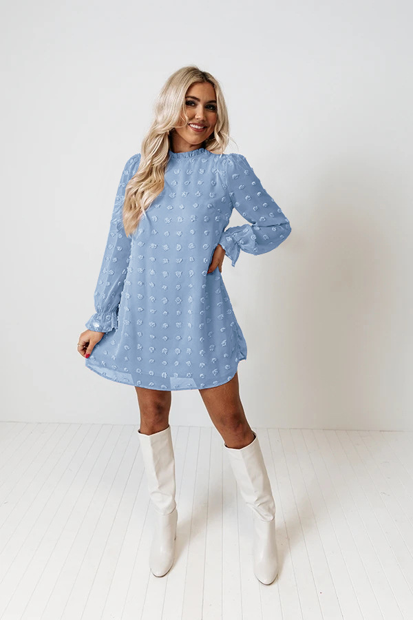 2022 Europe and America Cross Border Amazon Autumn and Winter Lace Collar Puff Sleeve Chiffon Embroidered Fur Ball Dress Dress for Women 2022 Europe and America Cross Border Amazon Autumn and Winter Lace Collar Puff Sleeve Chiffon Embroidered Fur Ball Dress Dress for Women