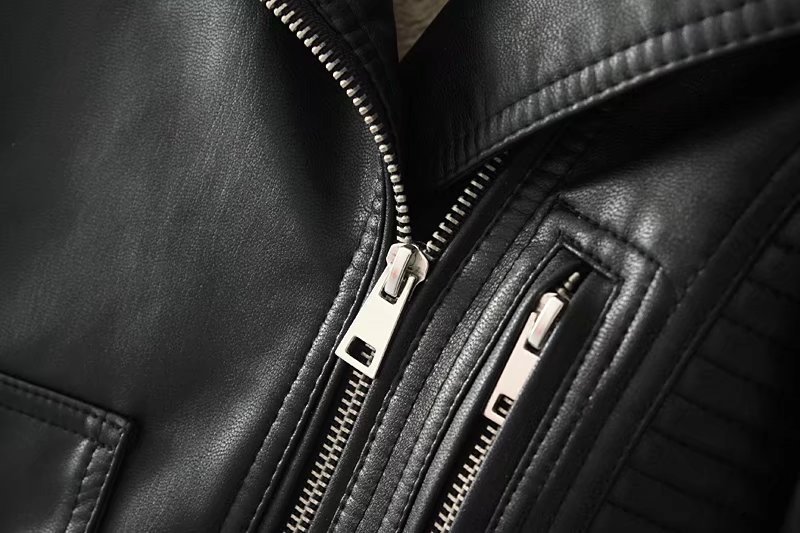 New Autumn Winter 2017 Solidcolor short belt fur collar Motorcycle Leather and Velvet Jacket FEMALE 011505 New Autumn Winter 2017 Solidcolor short belt fur collar Motorcycle Leather and Velvet Jacket FEMALE 011505