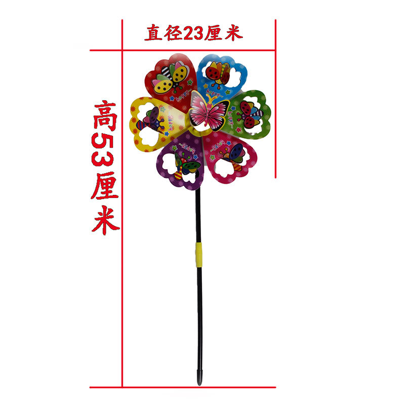 Double-Layer Sequin Size Windmill Cartoon Color Children Windmill DIY Stall Scenic Spot Toys Yiwu Spot Supply Double-Layer Sequin Size Windmill Cartoon Color Children Windmill DIY Stall Scenic Spot Toys Yiwu Spot Supply