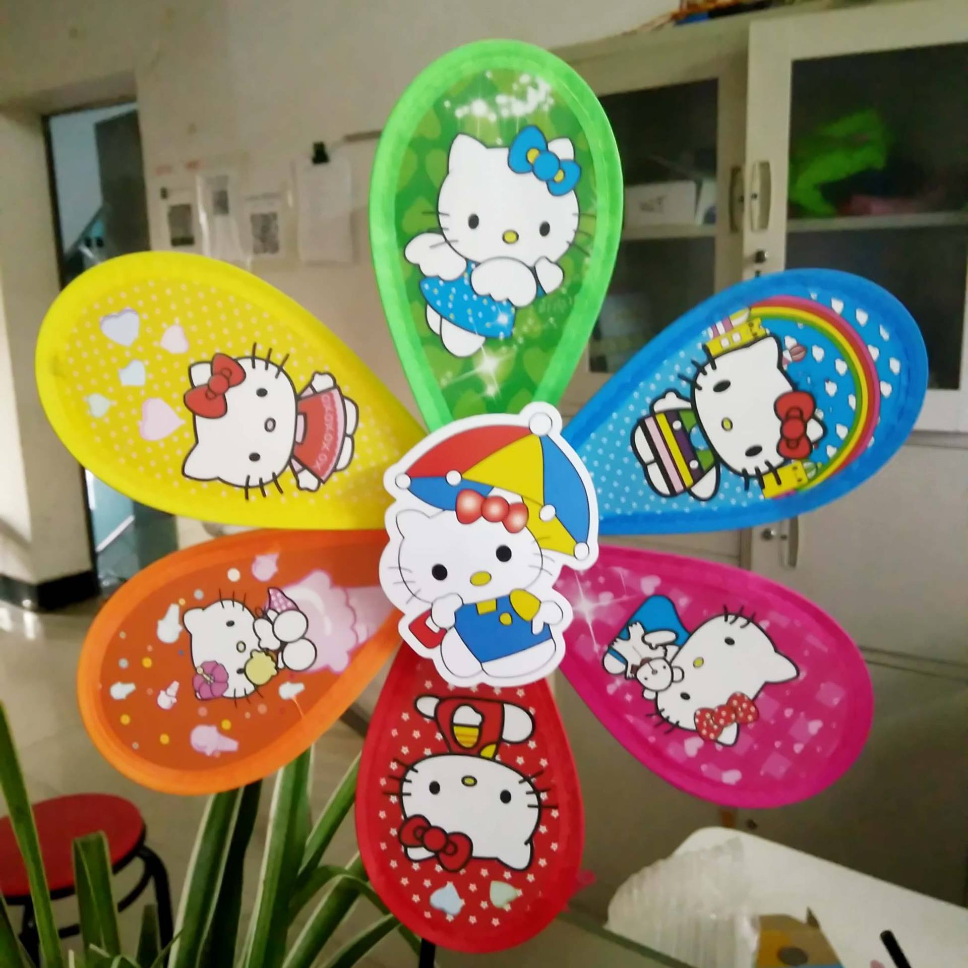 Double-Layer Sequin Size Windmill Cartoon Color Children Windmill DIY Stall Scenic Spot Toys Yiwu Spot Supply Double-Layer Sequin Size Windmill Cartoon Color Children Windmill DIY Stall Scenic Spot Toys Yiwu Spot Supply