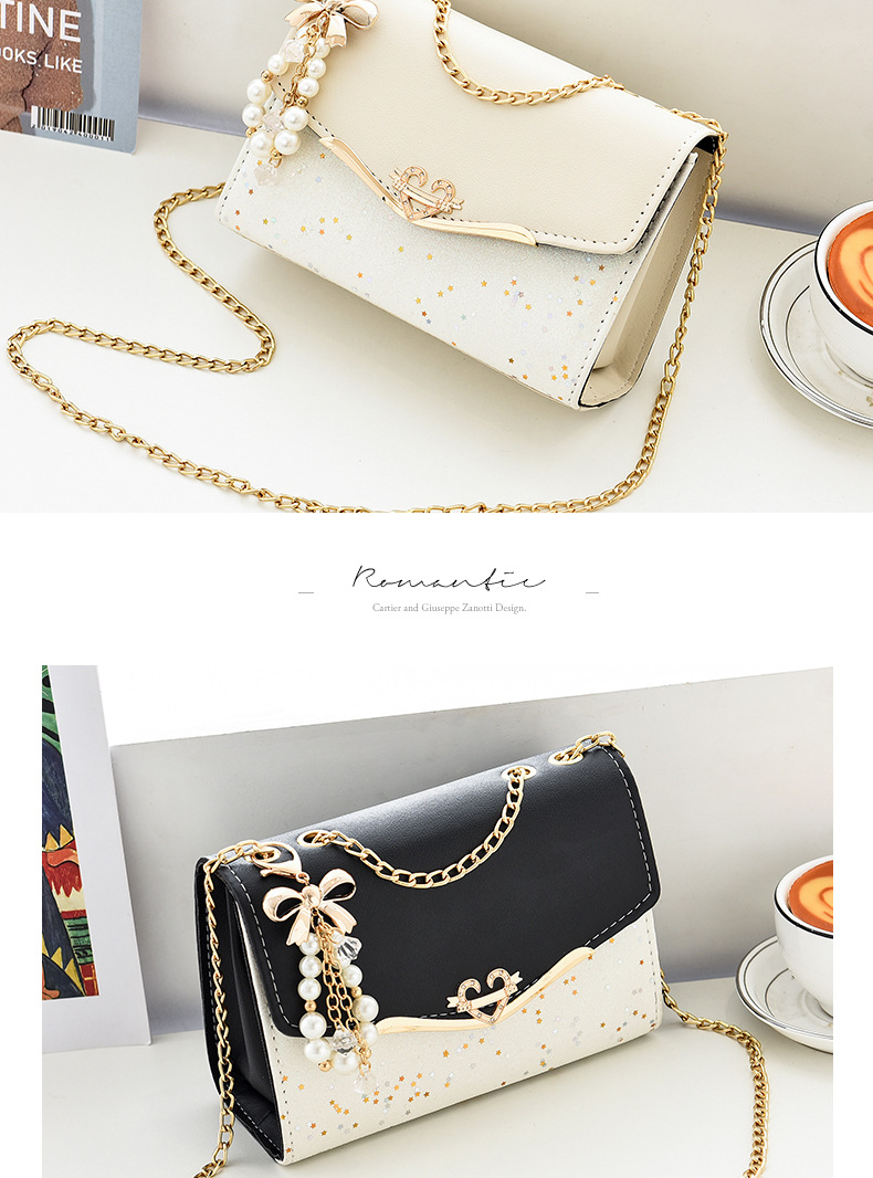 One Piece Dropshipping Bag Women's Bag Wholesale Messenger Bag Sequin Shoulder Bag Korean Style Women's Shoulder Bag Mobile Phone Bag Coin Purse