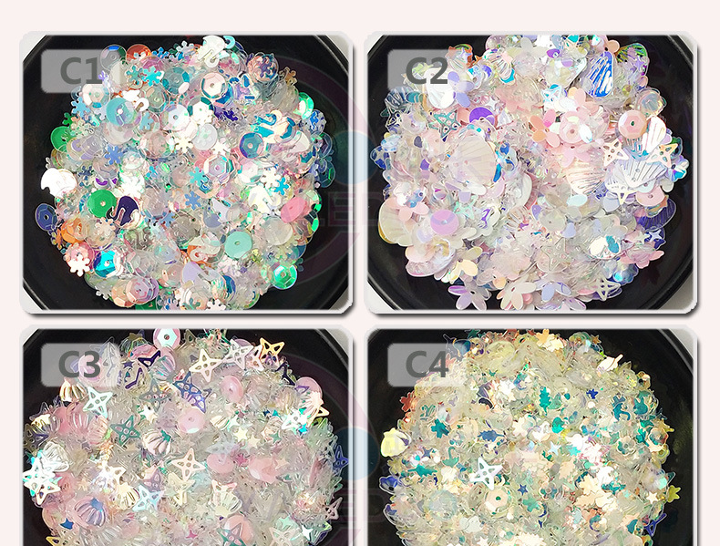 Factory Sales Mixed Sequin 5G Machine Candy Small Package Nail Ornament Foreign Trade Toy Sequins Factory Sales Mixed Sequin 5G Machine Candy Small Package Nail Ornament Foreign Trade Toy Sequins