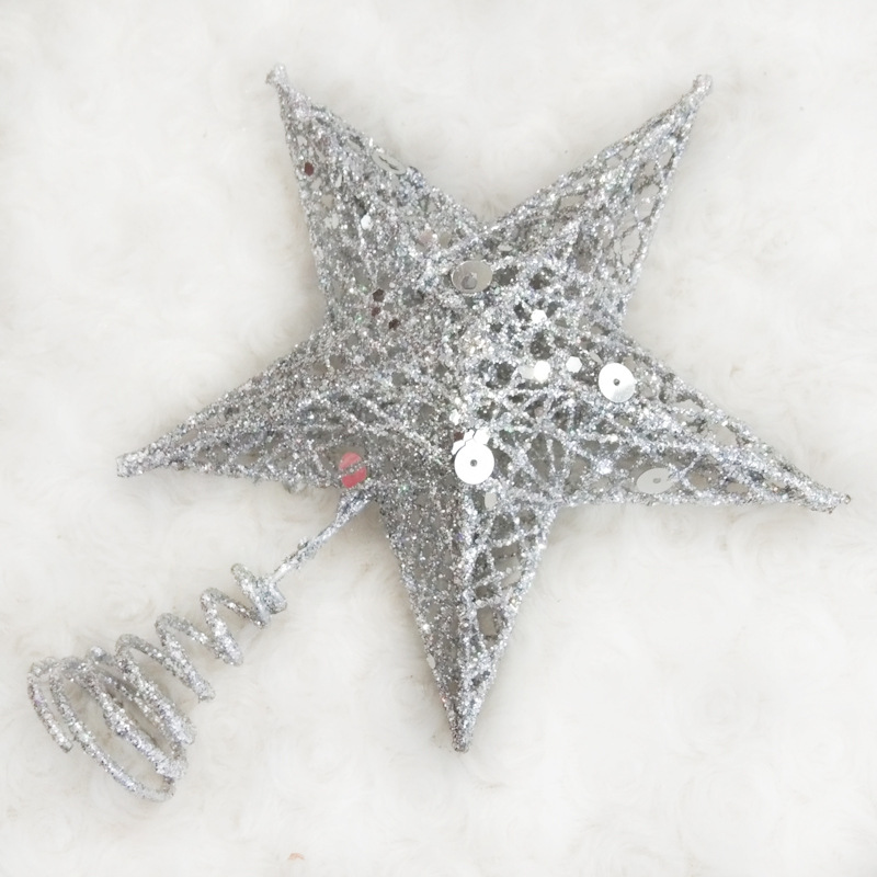 Whole TreeTop Star Iron Decoration FivePointed Star Sequin ThreeDimensional FivePointed Star Christmas Layout Supplies Whole TreeTop Star Iron Decoration FivePointed Star Sequin ThreeDimensional FivePointed Star Christmas Layout Supplies