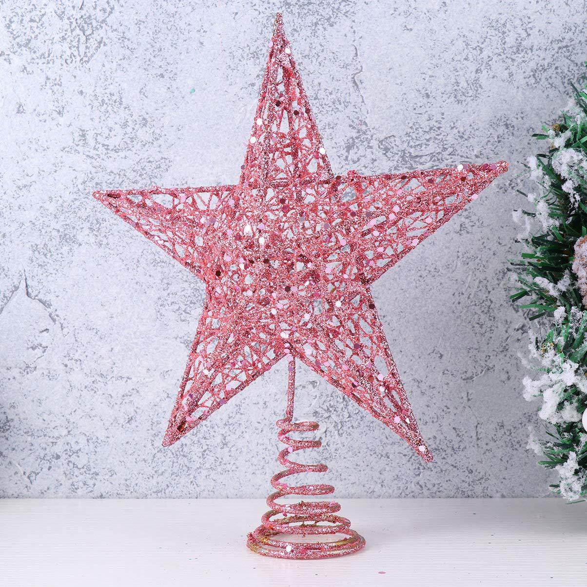 Whole TreeTop Star Iron Decoration FivePointed Star Sequin ThreeDimensional FivePointed Star Christmas Layout Supplies Whole TreeTop Star Iron Decoration FivePointed Star Sequin ThreeDimensional FivePointed Star Christmas Layout Supplies