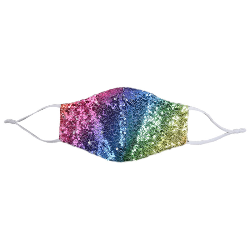CrossBorder Foreign Trade Spot Sequin Mask Fashion Colorful Shiny Mask Personality Dustproof Mask CrossBorder Foreign Trade Spot Sequin Mask Fashion Colorful Shiny Mask Personality Dustproof Mask