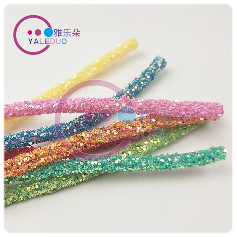 6mm Sequin Rope Rainbow Slippers Hose DIY Hair Accessories Material Hat Clothing Widget Accessories