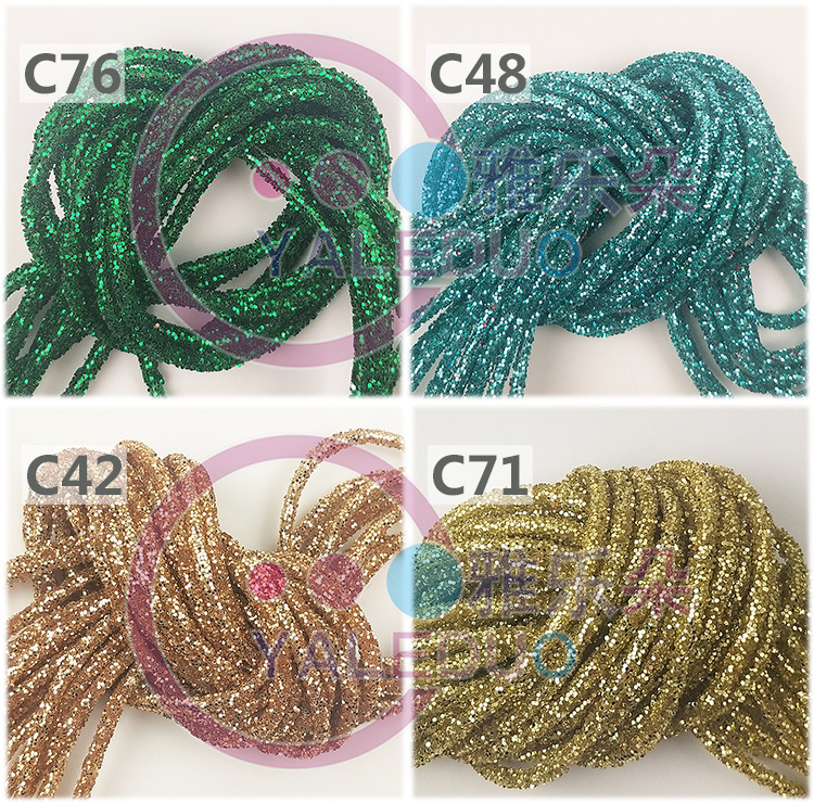 6mm Sequin Rope Rainbow Slippers Hose DIY Hair Accessories Material Hat Clothing Widget Accessories 6mm Sequin Rope Rainbow Slippers Hose DIY Hair Accessories Material Hat Clothing Widget Accessories
