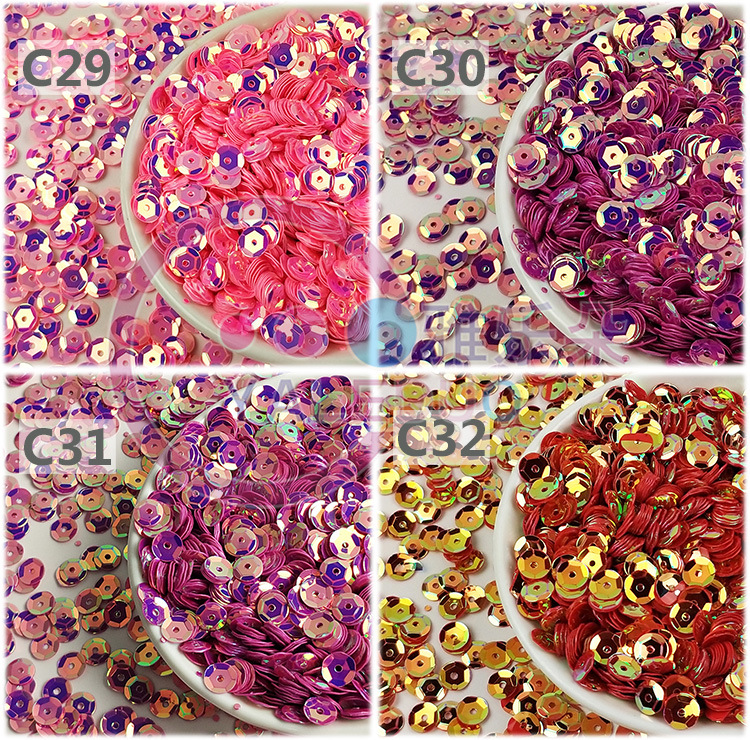 6mm Curved round Middle Hole Sequins DIY Ornament Amblyopia Training String Perforated Sequin Clothing Material 6mm Curved round Middle Hole Sequins DIY Ornament Amblyopia Training String Perforated Sequin Clothing Material