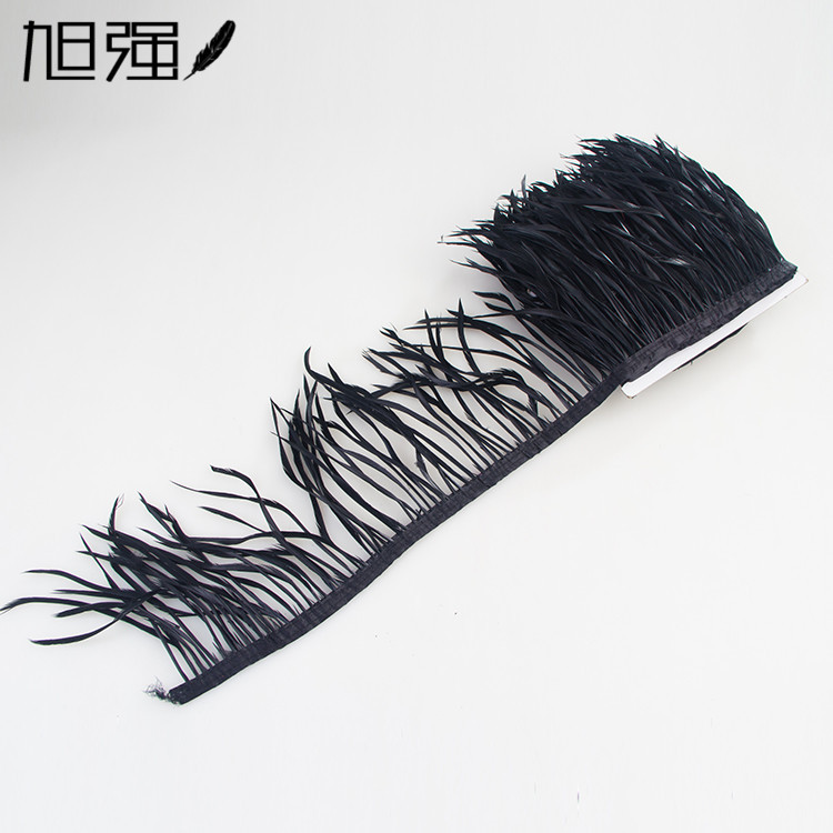 Manufacturer 13-15 cm bird hair silk plus cloth edge ostrich hair silk lace ostrich hair plus ribbon 2-139