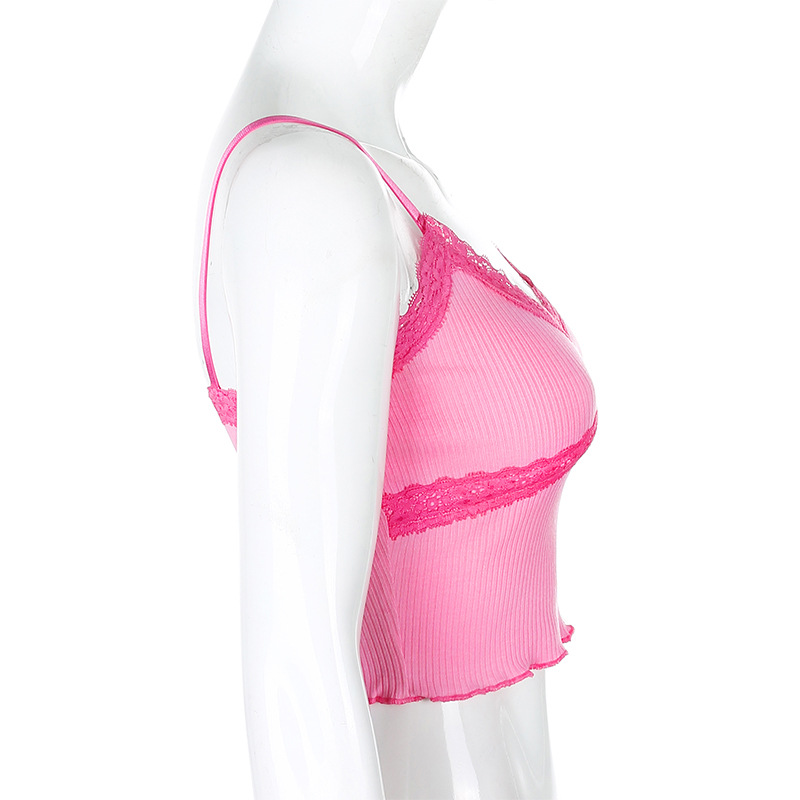 2020 European and American Foreign Trade Hot Selling Sexy Women's AliExpress V-neck Lace Edge Slim Strap Women 2020 European and American Foreign Trade Hot Selling Sexy Women's AliExpress V-neck Lace Edge Slim Strap Women