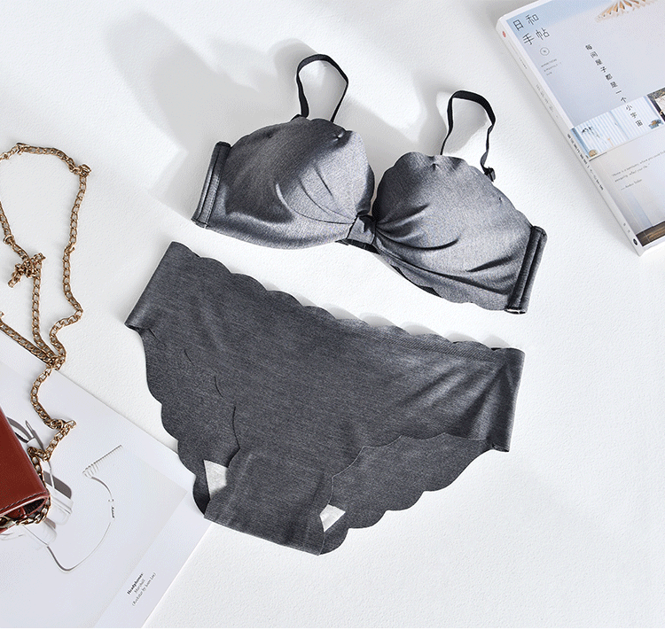 Factory Direct Sales Kasha Bowknot Wave Edge Cross Beauty Back Underwear Women's Half Cup Bra Seamless Wireless Bra Factory Direct Sales Kasha Bowknot Wave Edge Cross Beauty Back Underwear Women's Half Cup Bra Seamless Wireless Bra