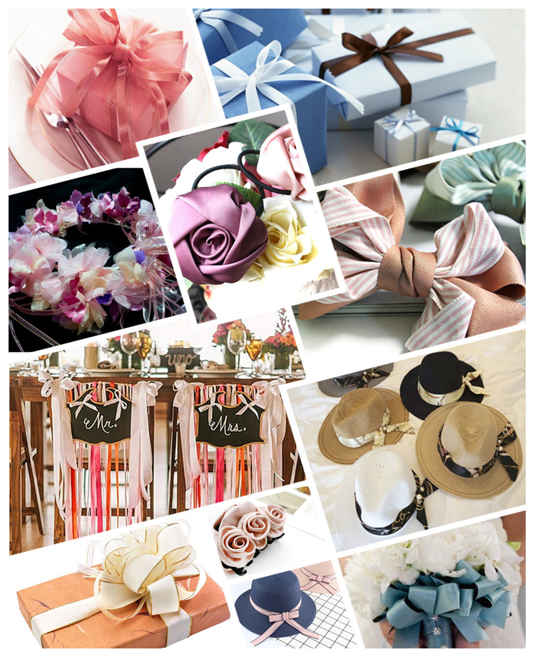 Factory in Stock Wholesale Korean Vertical Stripes Cotton Linen with Flowers Packaging Bowknot Printing Ribbon Factory in Stock Wholesale Korean Vertical Stripes Cotton Linen with Flowers Packaging Bowknot Printing Ribbon