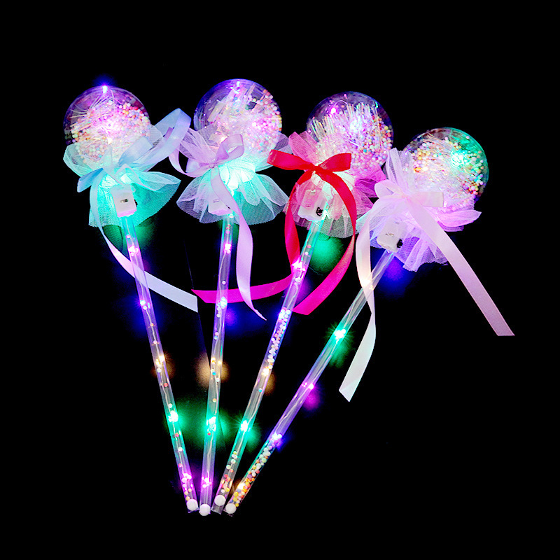 Luminous magic Wand colorful Flash Bobble Ball Fairy BowKnot Star Ball Children's Toy Web Celebrity Wholesale Luminous magic Wand colorful Flash Bobble Ball Fairy BowKnot Star Ball Children's Toy Web Celebrity Wholesale