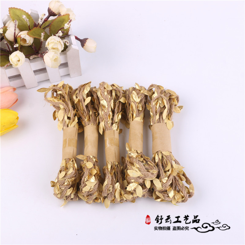 Woven Rattan Hemp Rope Handmade DIY Home Tag Binding Decorative Accessories Colored Hemp Rope Jute Rope