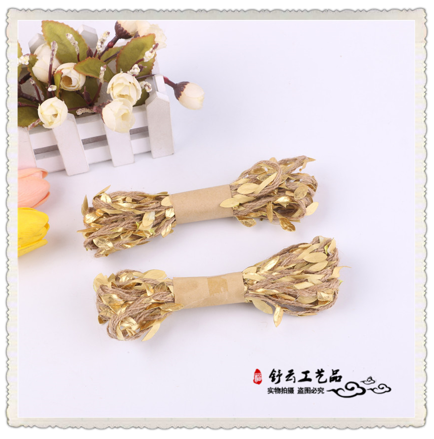 Woven Rattan Hemp Rope Handmade DIY Home Tag Binding Decorative Accessories Colored Hemp Rope Jute Rope