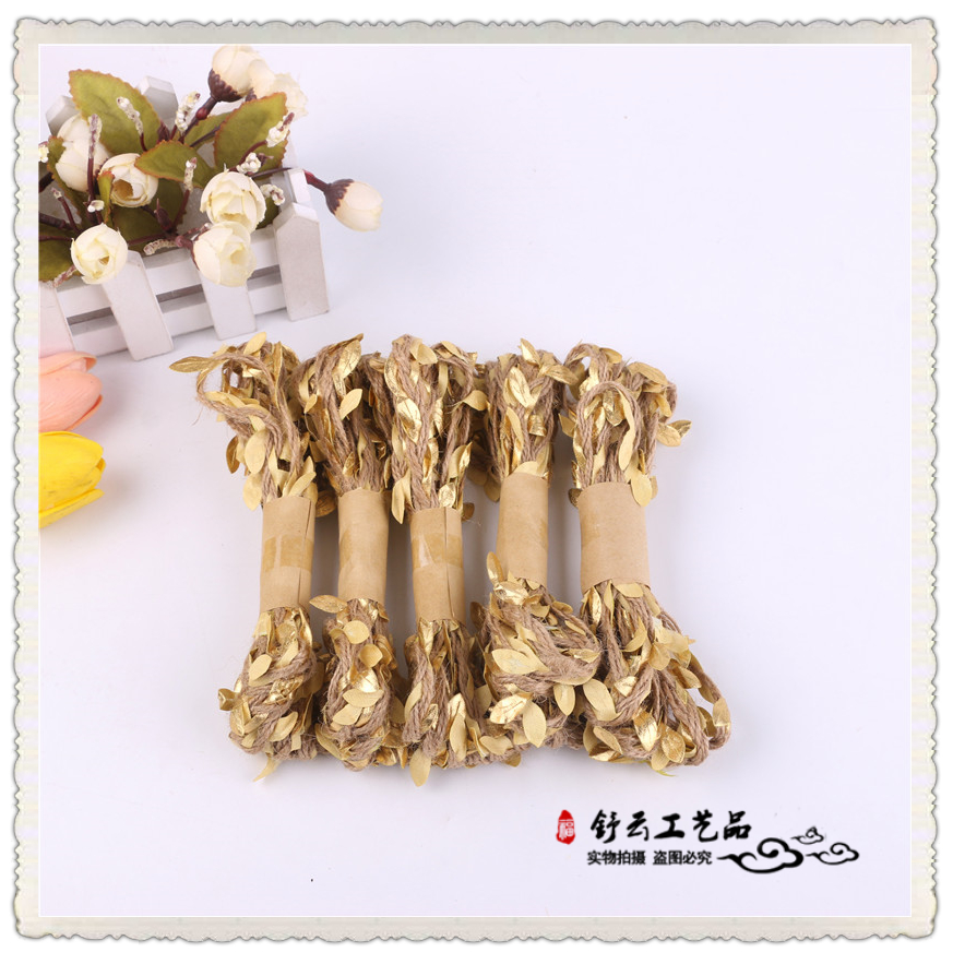 Woven Rattan Hemp Rope Handmade DIY Home Tag Binding Decorative Accessories Colored Hemp Rope Jute Rope