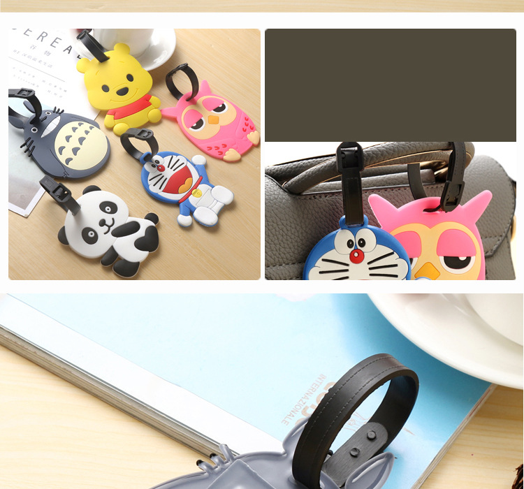 Cartoon Creative New Silicon Baggage Tag Personality Anime Luggage Consignment Tag Listing Factory Wholesale Customization Cartoon Creative New Silicon Baggage Tag Personality Anime Luggage Consignment Tag Listing Factory Wholesale Customization