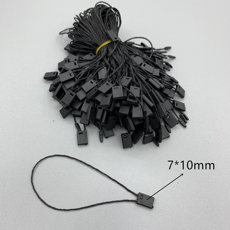 Black and white clothing tag line hand thread needle square tag line spot black and white clothing tag line