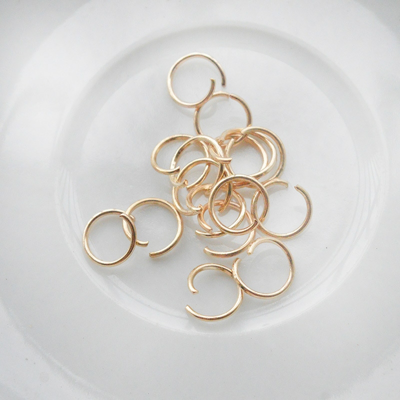 Ornament Accessories Electroplating Broken Ring Hoop DIY Ornament Buckle Keychain Pendant Material Package Wholesale