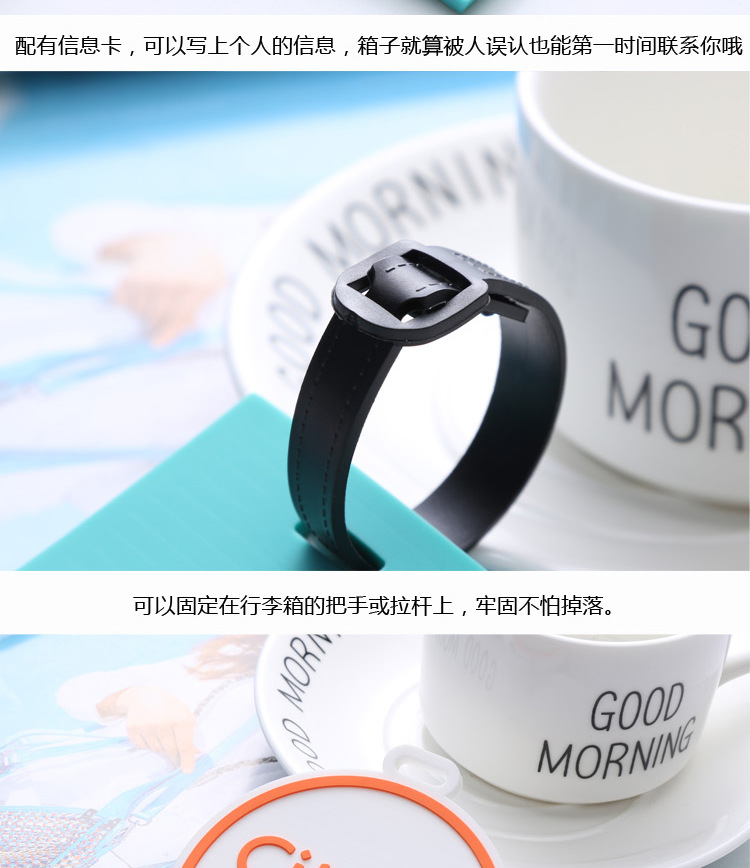 Cartoon Soft Rubber Tag PVC Luggage Tag Custom Rubber Logo Custom Silicone Card Set Factory Wholesale