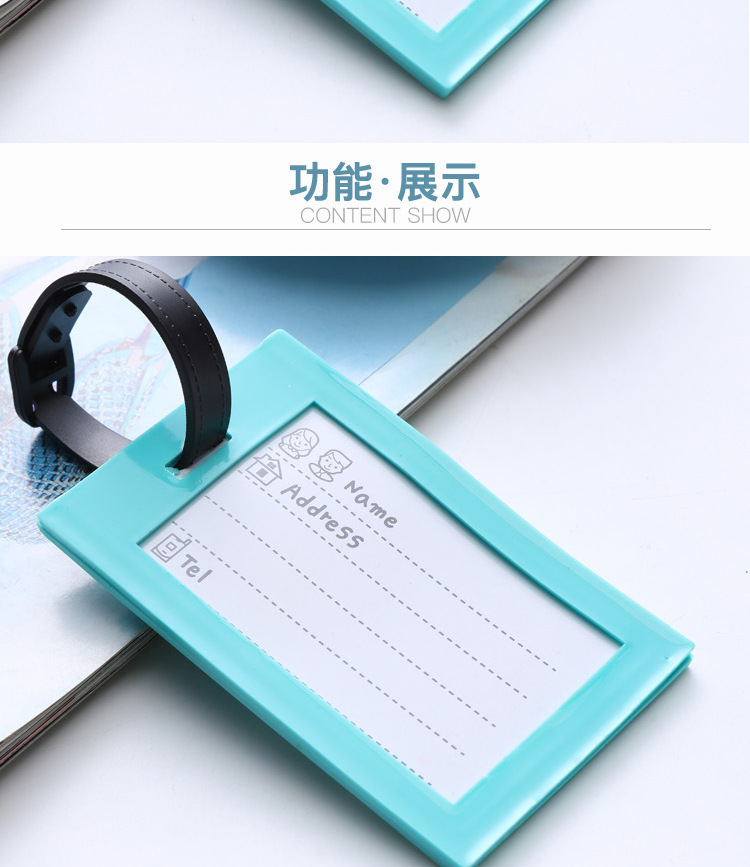 Cartoon Soft Rubber Tag PVC Luggage Tag Custom Rubber Logo Custom Silicone Card Set Factory Wholesale