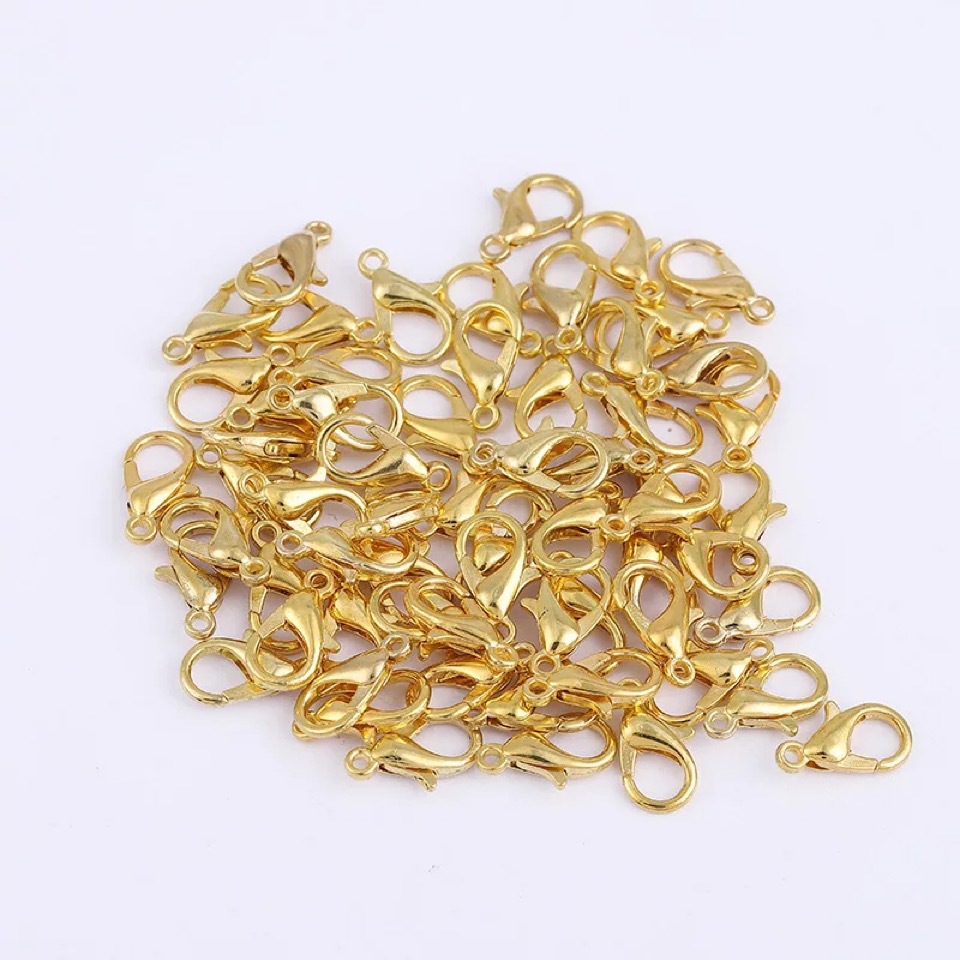 DIY Ornament Accessories Electroplating Zinc Alloy Lobster Clasp Necklace Connecting Buckle Metal Button Color Specifications Complete
