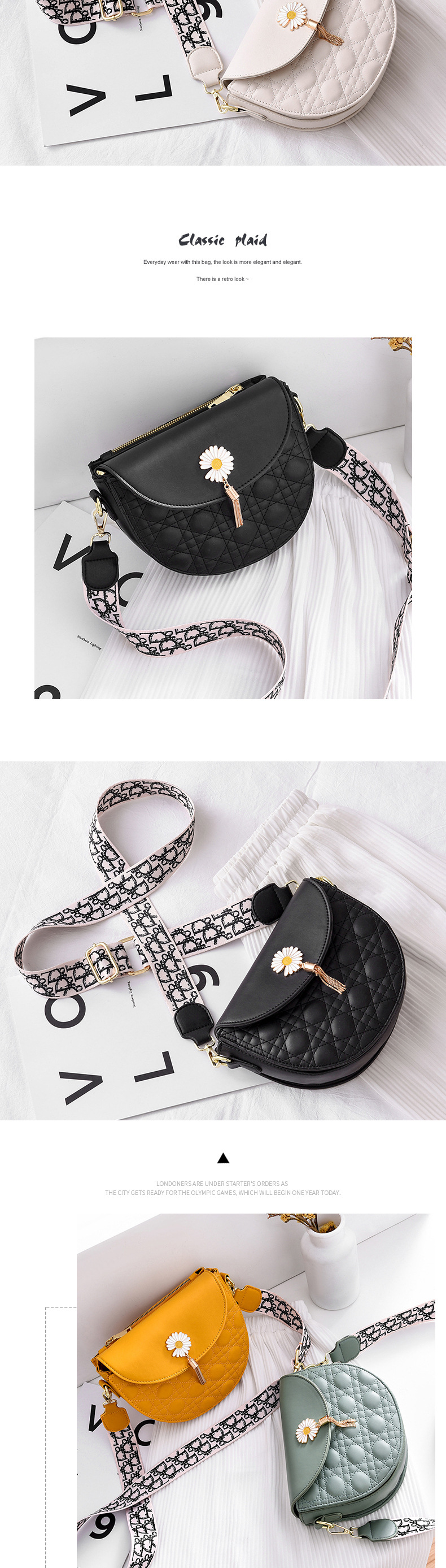 Tiktok White All-Matching Fashionable Elegant Women's Messenger Bag PU Leather Solid Color Hardware Magnetic Buckle Shoulder Bag Women's Tiktok White All-Matching Fashionable Elegant Women's Messenger Bag PU Leather Solid Color Hardware Magnetic Buckle Shoulder Bag Women's