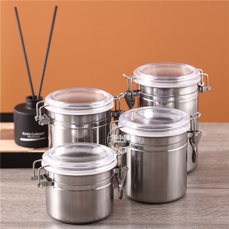 tank with magnetic 410 food storage tank sugar tank multipurpose seasoning tank double buckle stainless steel tank
