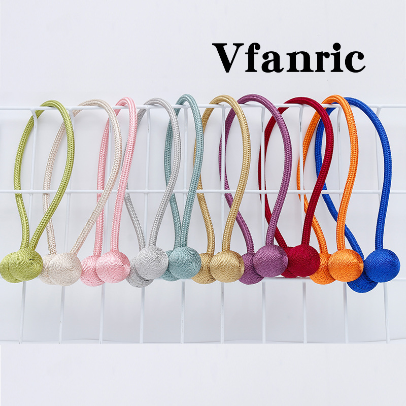 Creative Magnetic Buckle Modern Curtain Bandage Magnetic Snap Spot Simple Rope Hanging Ball Accessories Whole