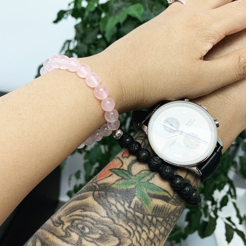 2021 Cross-Border Hot 8mm Stone Beads Bracelet Attractive Magnetic Buckle Couple Bracelet Lucky Beaded Bracelet 2021 Cross-Border Hot 8mm Stone Beads Bracelet Attractive Magnetic Buckle Couple Bracelet Lucky Beaded Bracelet