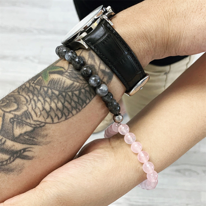 2021 Cross-Border Hot 8mm Stone Beads Bracelet Attractive Magnetic Buckle Couple Bracelet Lucky Beaded Bracelet 2021 Cross-Border Hot 8mm Stone Beads Bracelet Attractive Magnetic Buckle Couple Bracelet Lucky Beaded Bracelet