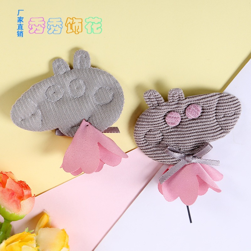2018 fashion new express cartoon bunny head bear cloth paste petals shoes and hats decorative clothing accessories manufacturers wholesale 2018 fashion new express cartoon bunny head bear cloth paste petals shoes and hats decorative clothing accessories manufacturers wholesale