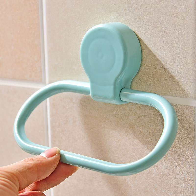 New Lai power paste towel ring kitchen cloth hanging rack washroom non-punch towel rack hanging towel rack