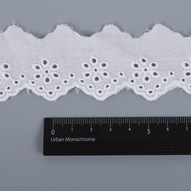 Clothing Home Textile Accessories Cotton Cloth Embroidery Lace Cotton Large Machine Embroidery Cloth Hollow Hole Carving Hole Sleeve Skirt