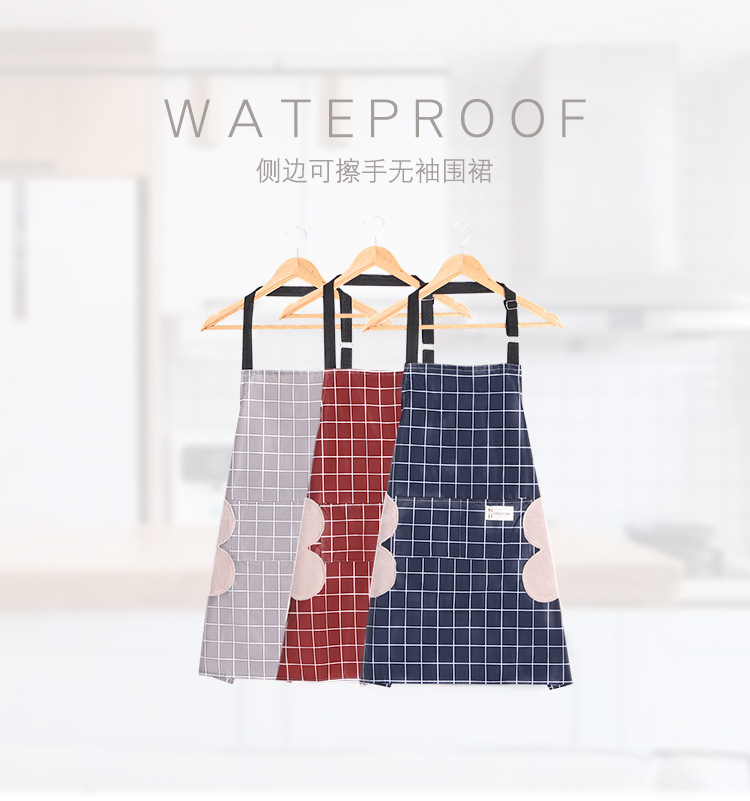 Erasable Hand Household Oil-Proof Sleeveless Apron Bib Household Cleaning Waist Skirt Clothes for Kitchen Work and Cooking Erasable Hand Household Oil-Proof Sleeveless Apron Bib Household Cleaning Waist Skirt Clothes for Kitchen Work and Cooking