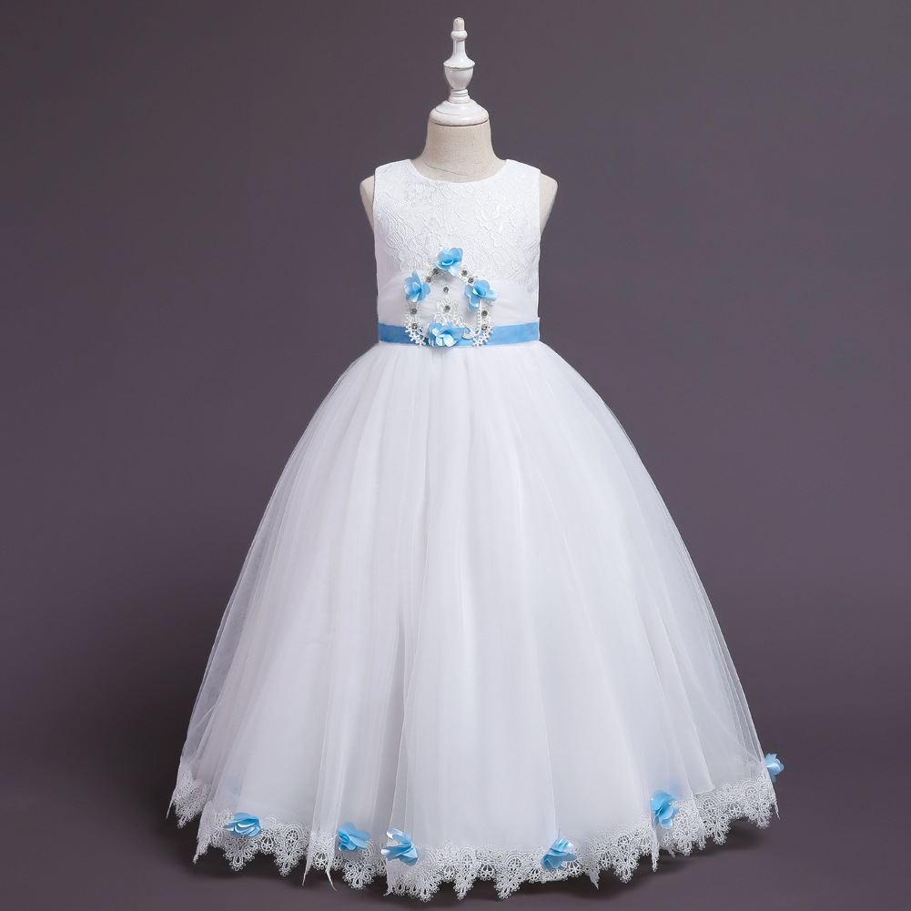 Children&#039;s Dress Princess Dress Children&#039;s Clothing Dress Girl&#039;s Dress Mesh Bubble Skirt Host Performance Dress