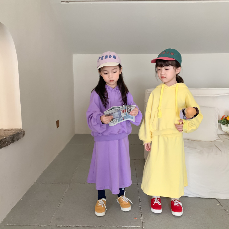Children's Suit 2021 Autumn Girls' Korean Style Casual Sweatshirt Skirt Suit Baby Fashion Trendy Two-Piece Suit Children's Suit 2021 Autumn Girls' Korean Style Casual Sweatshirt Skirt Suit Baby Fashion Trendy Two-Piece Suit