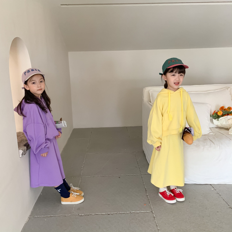 Children's Suit 2021 Autumn Girls' Korean Style Casual Sweatshirt Skirt Suit Baby Fashion Trendy Two-Piece Suit Children's Suit 2021 Autumn Girls' Korean Style Casual Sweatshirt Skirt Suit Baby Fashion Trendy Two-Piece Suit