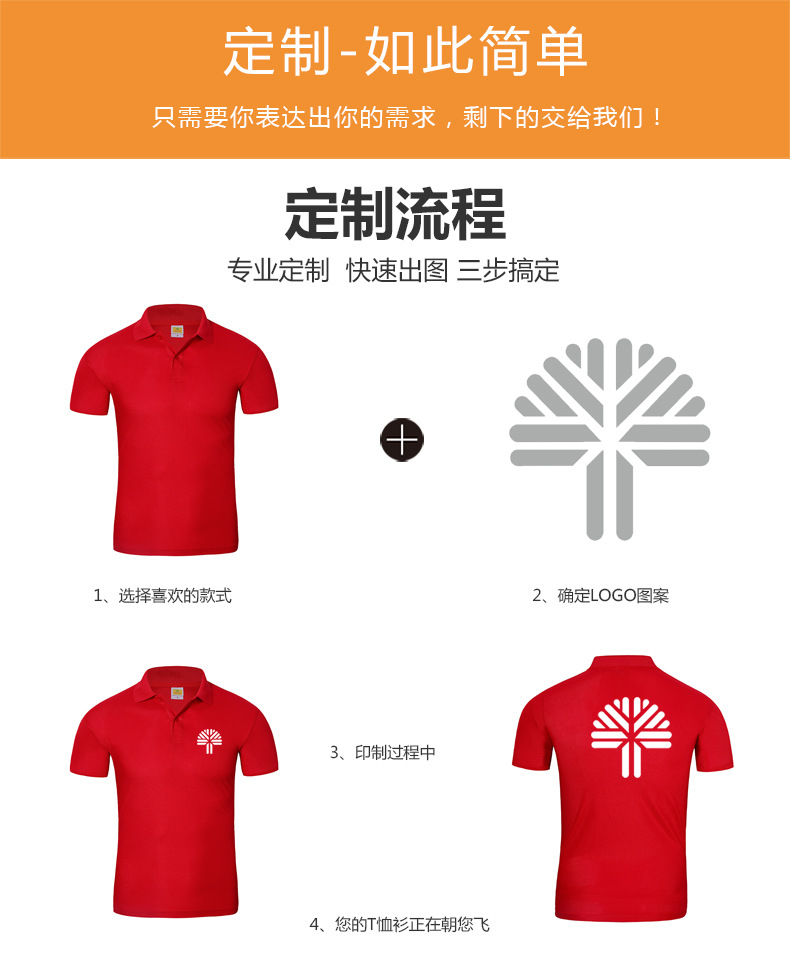 Advertising Shirt Lapel Color Matching Short-Sleeved Work Clothes Embroidered Corporate Cultural Shirt Men's Loose Polo Shirt Printing DIY Advertising Shirt Lapel Color Matching Short-Sleeved Work Clothes Embroidered Corporate Cultural Shirt Men's Loose Polo Shirt Printing DIY